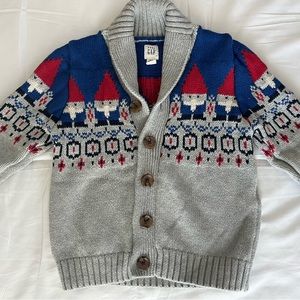 Toddler Gap Cardigan Gnome Sweater
